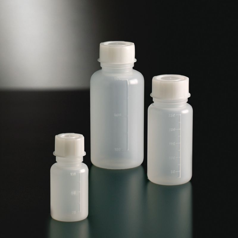 Bottles with standard, wide neck, polypropylene, autoclavable - Labchem ...