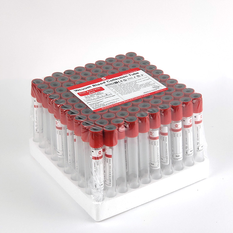 Plain Tube with Clot Activator Blood Collection Tubes, Red - Labchem ...